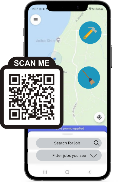download jobbie, work near me, plumber, electrical, worker needed